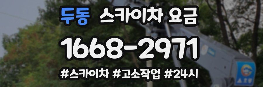 두동 스카이차 요금