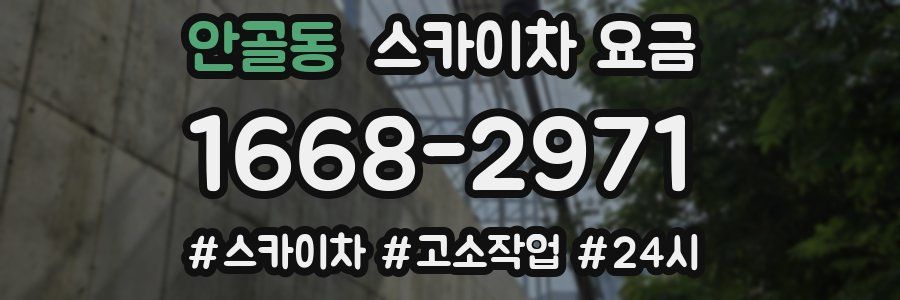안골동 스카이차 요금