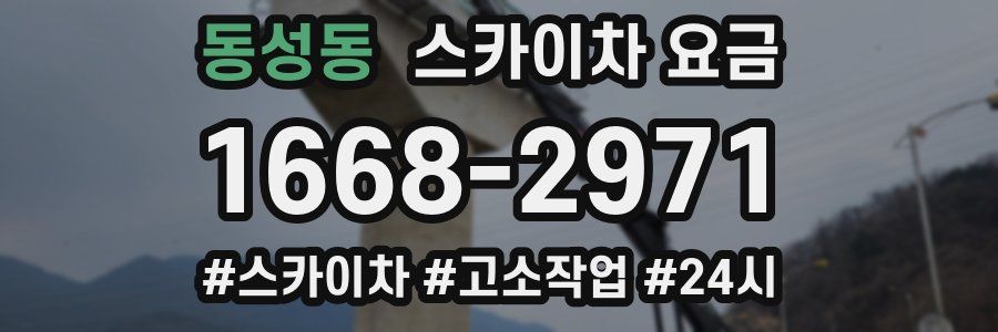 동성동 스카이차 요금