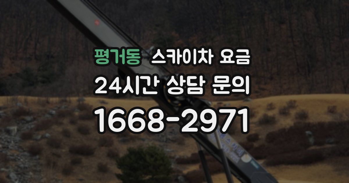 평거동 스카이차 요금