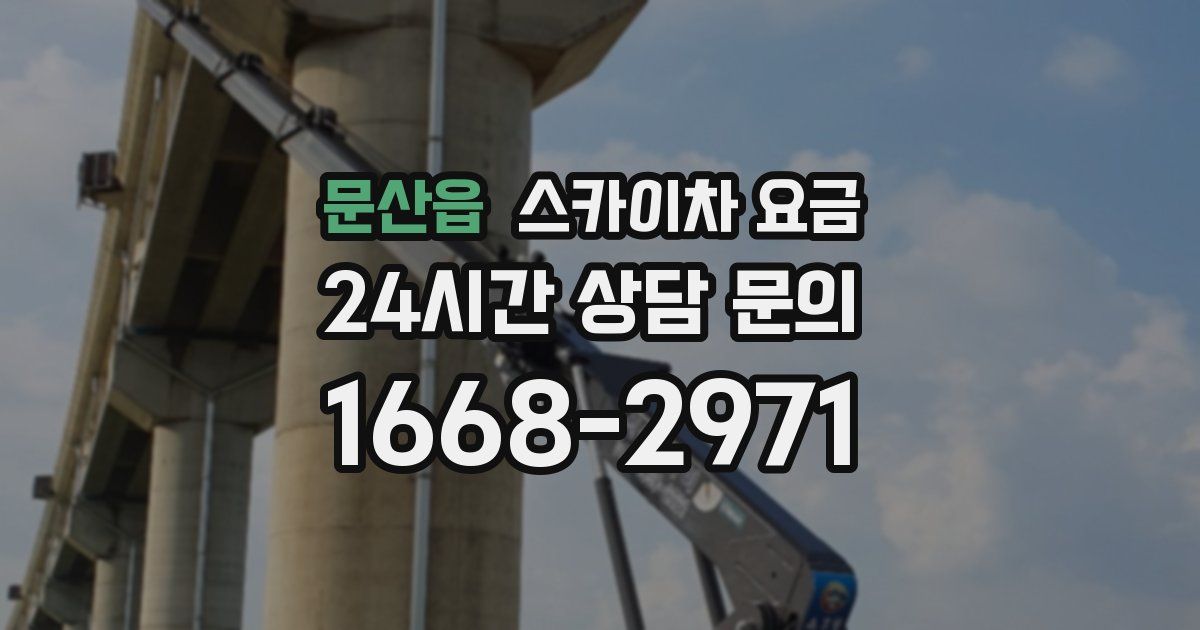 문산읍 스카이차 요금