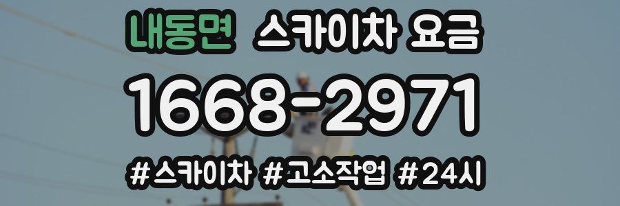 내동면 스카이차 요금