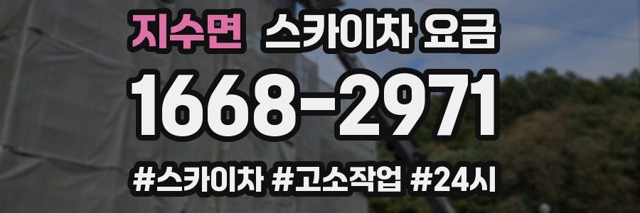 지수면 스카이차 요금