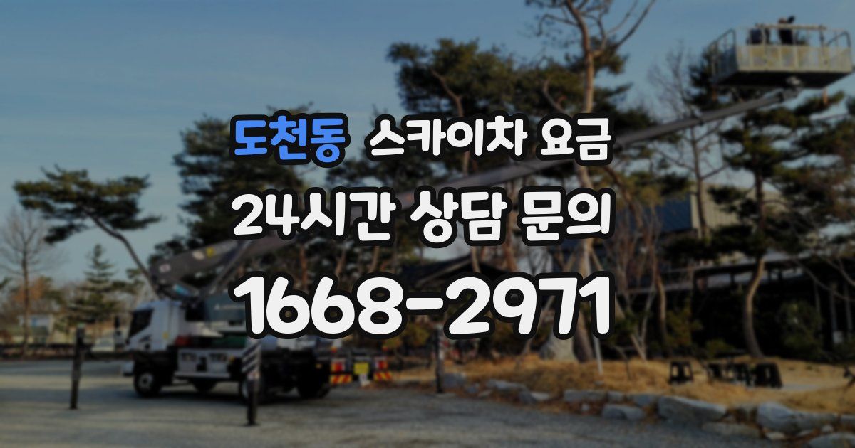 도천동 스카이차 요금