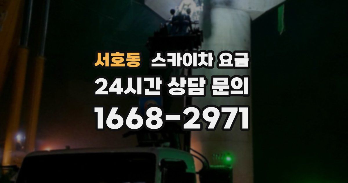 서호동 스카이차 요금