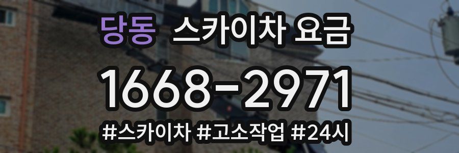 당동 스카이차 요금