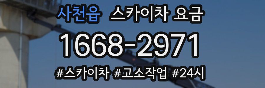 사천읍 스카이차 요금