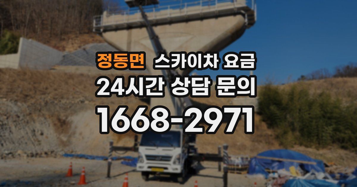 정동면 스카이차 요금