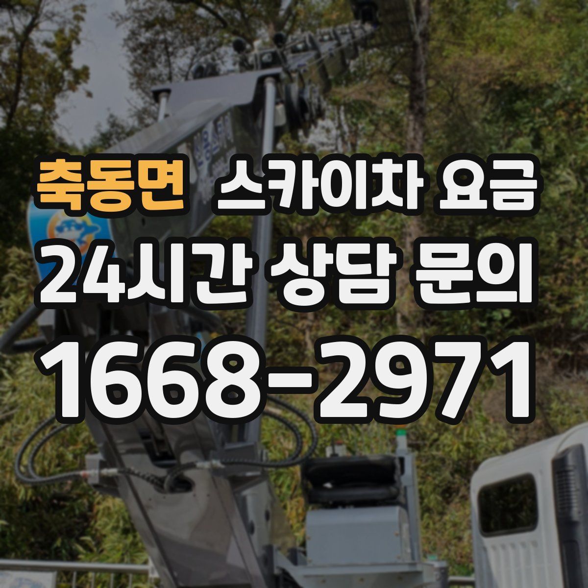 축동면 스카이차 요금