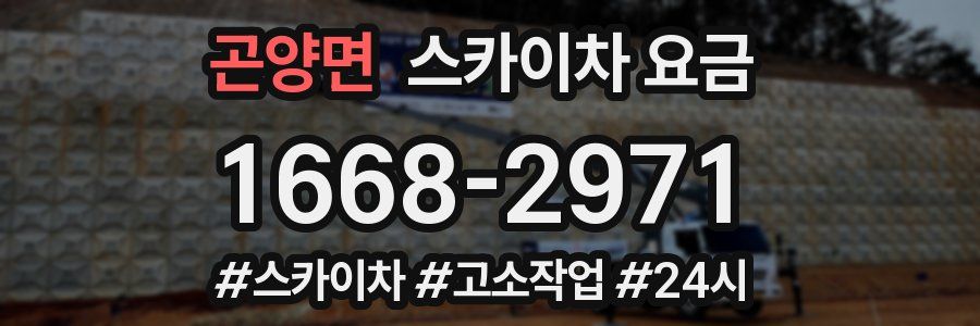 곤양면 스카이차 요금