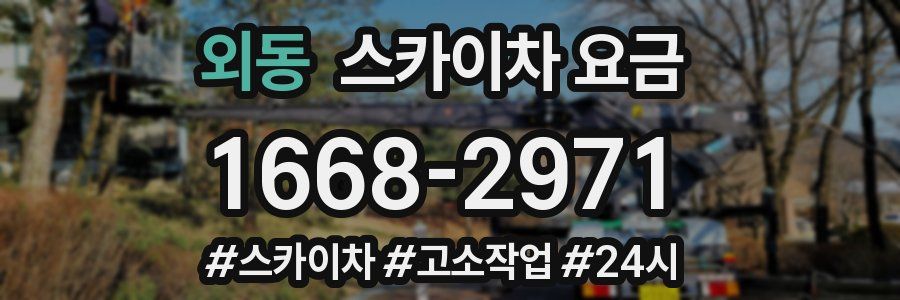 외동 스카이차 요금