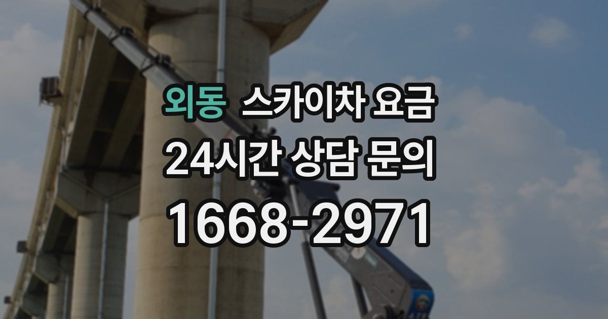 외동 스카이차 요금