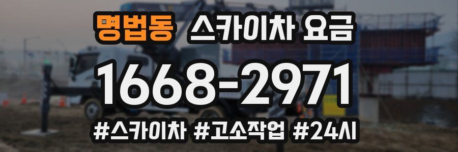 명법동 스카이차 요금