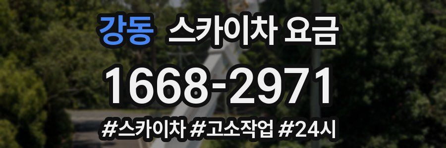 강동 스카이차 요금