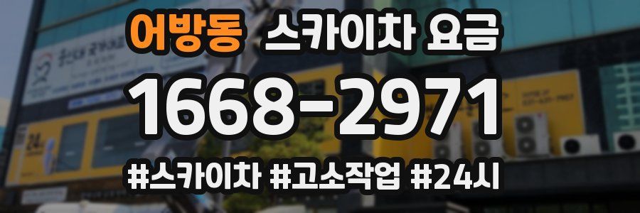 어방동 스카이차 요금