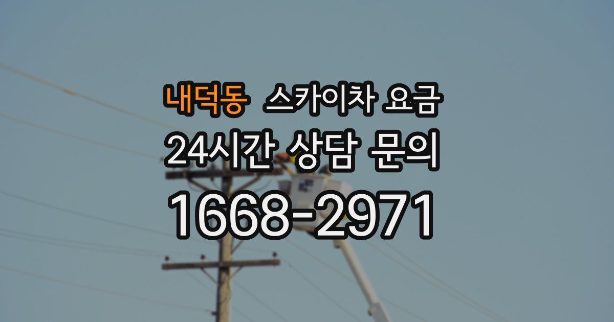 내덕동 스카이차 요금