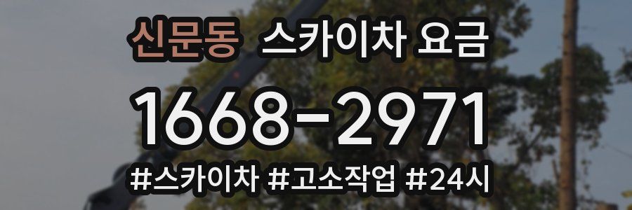 신문동 스카이차 요금