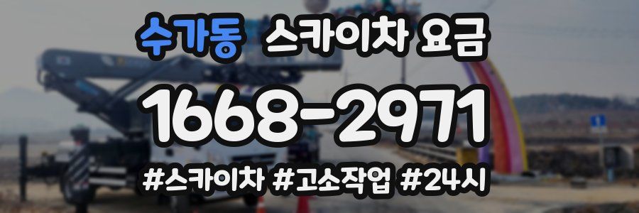 수가동 스카이차 요금