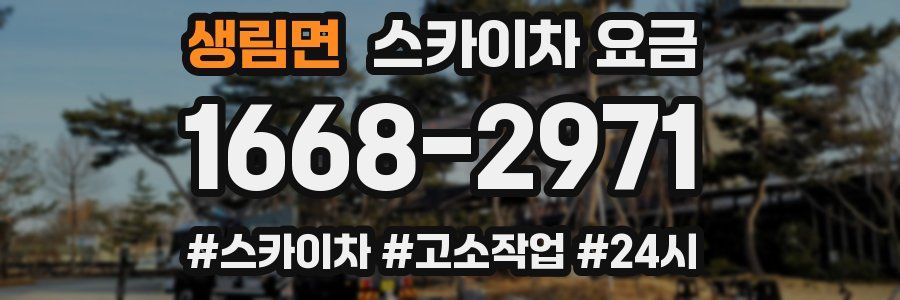 생림면 스카이차 요금