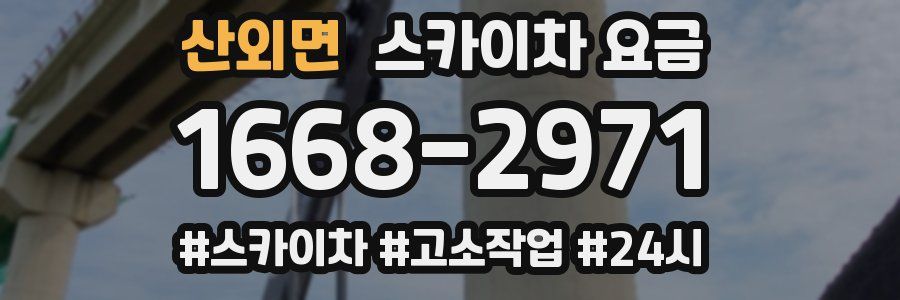 산외면 스카이차 요금