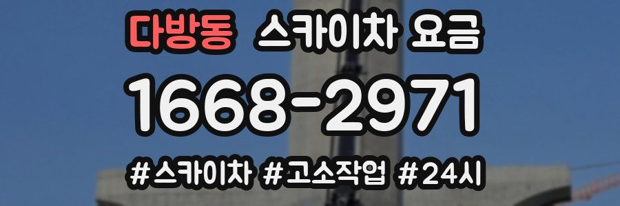 다방동 스카이차 요금