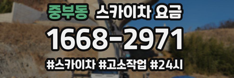 중부동 스카이차 요금