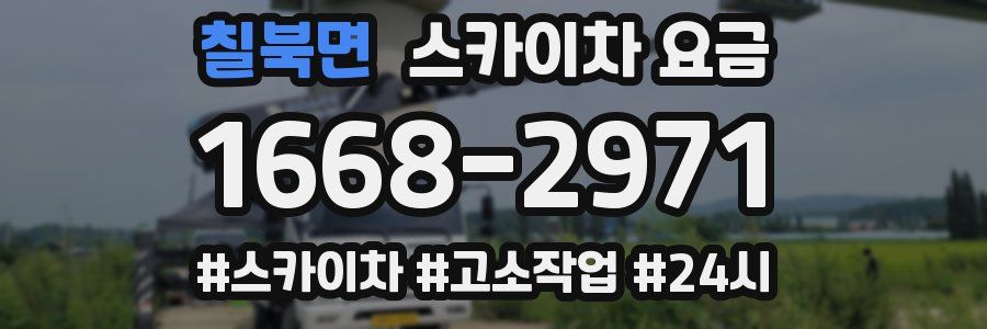 칠북면 스카이차 요금