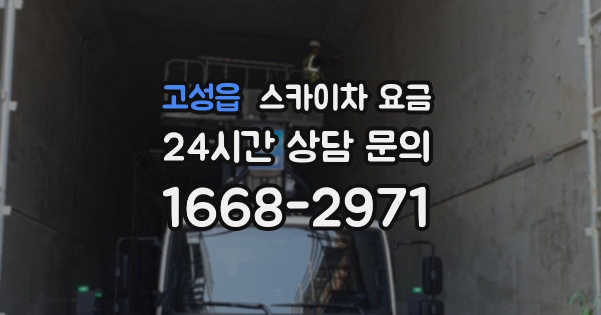 고성읍 스카이차 요금