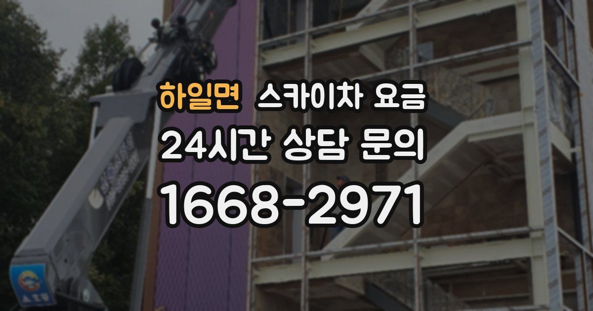 하일면 스카이차 요금