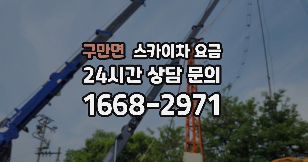 구만면 스카이차 요금