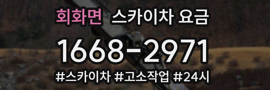회화면 스카이차 요금