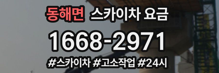 동해면 스카이차 요금