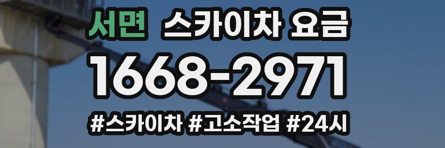 서면 스카이차 요금