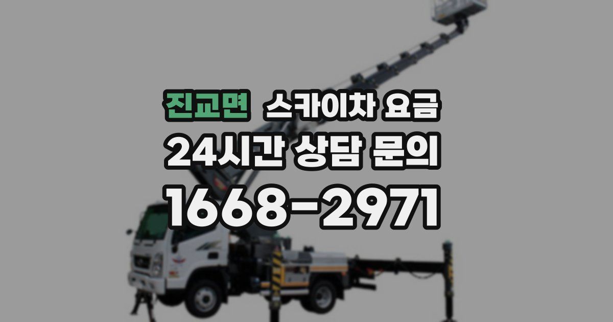 진교면 스카이차 요금