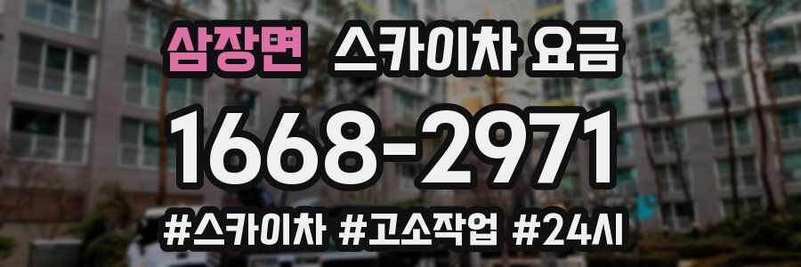 삼장면 스카이차 요금