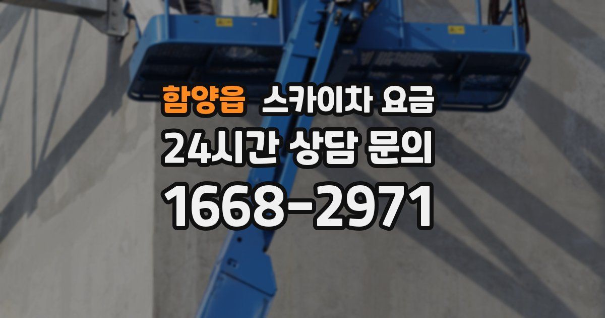 함양읍 스카이차 요금
