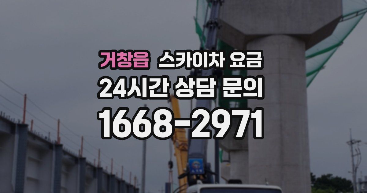 거창읍 스카이차 요금
