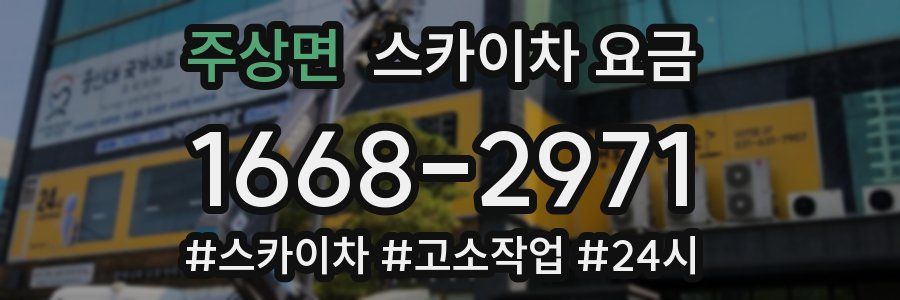 주상면 스카이차 요금