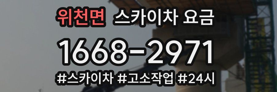 위천면 스카이차 요금