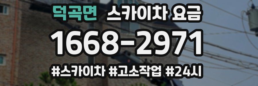 덕곡면 스카이차 요금