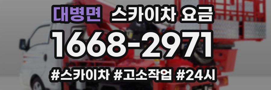 대병면 스카이차 요금