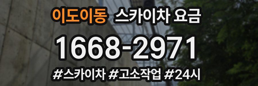 이도이동 스카이차 요금