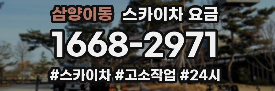 삼양이동 스카이차 요금