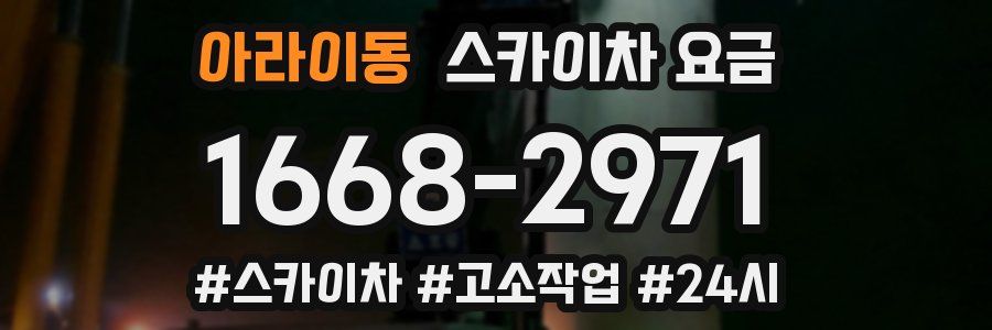 아라이동 스카이차 요금