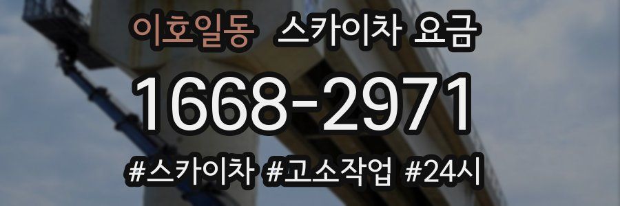 이호일동 스카이차 요금