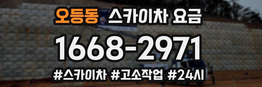 오등동 스카이차 요금