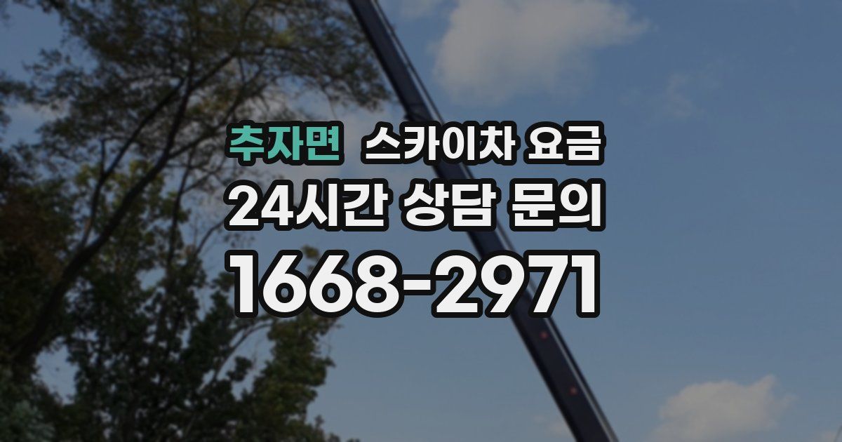 추자면 스카이차 요금