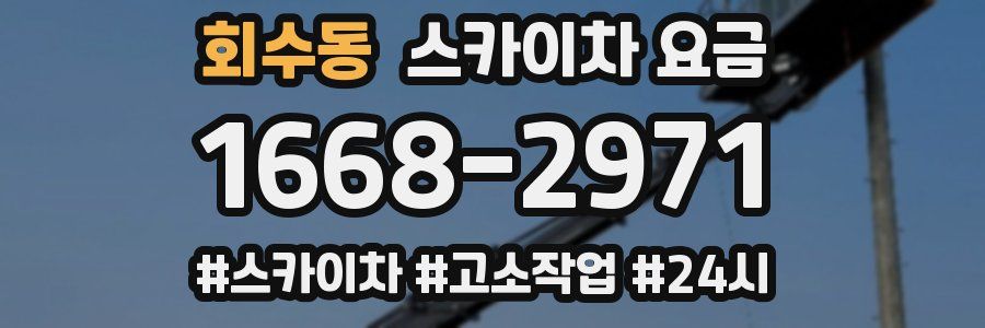 회수동 스카이차 요금