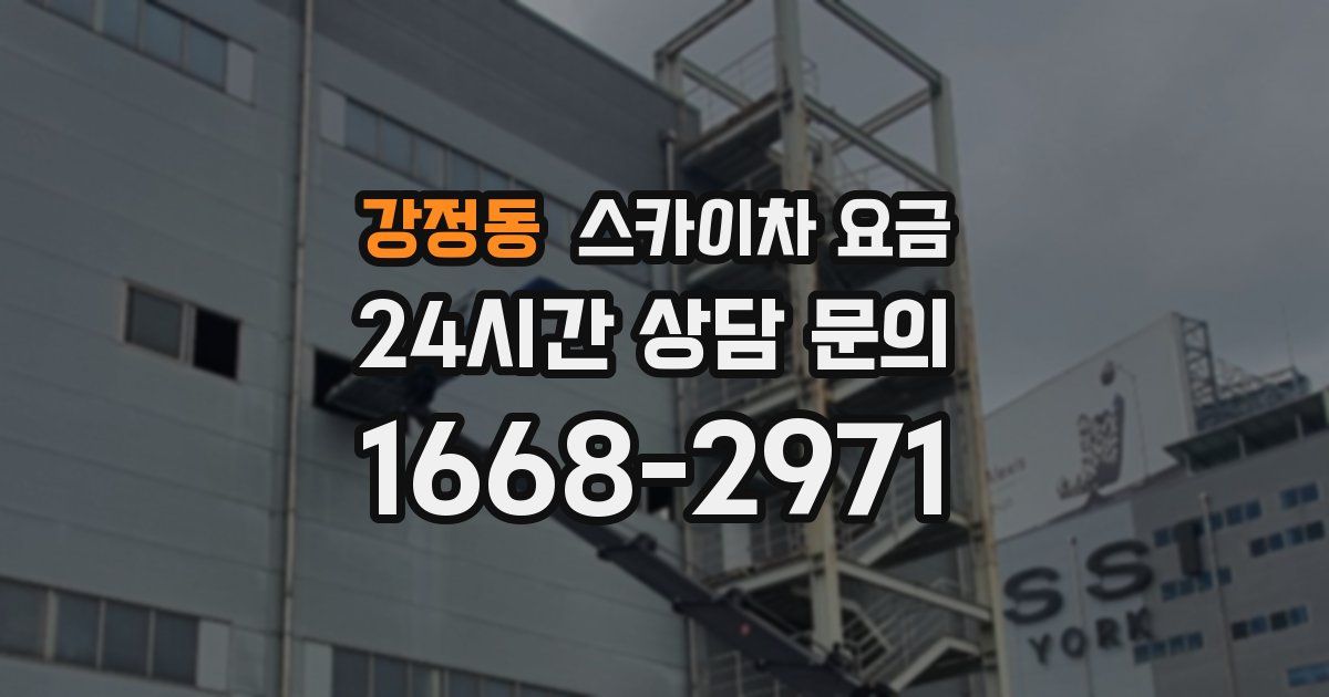 강정동 스카이차 요금