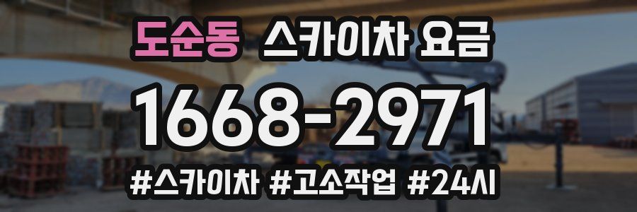 도순동 스카이차 요금